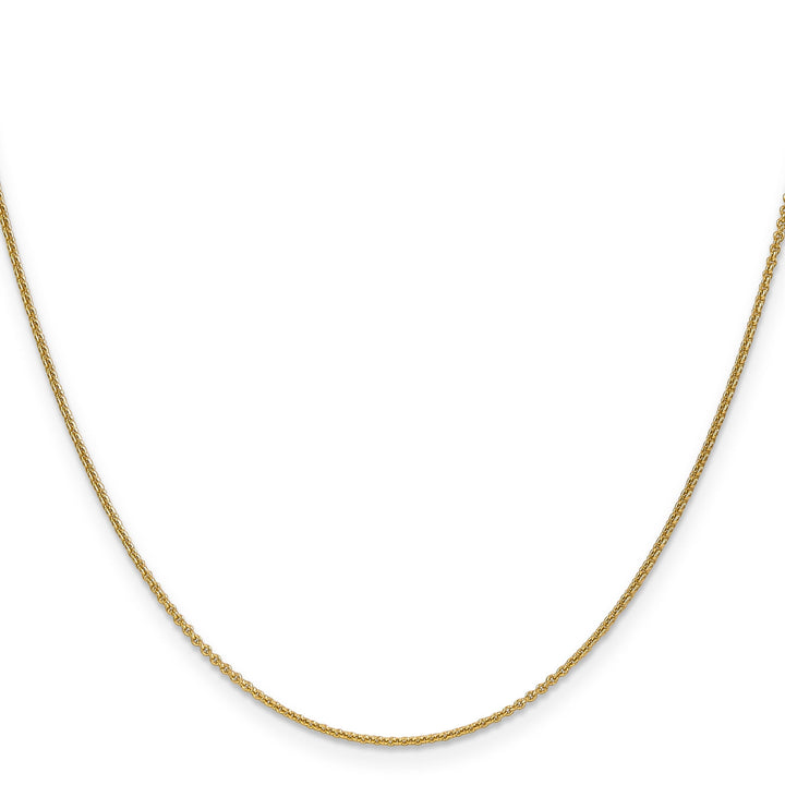 Leslie 14k Yellow Gold 1.1 mm Round Cable Chain