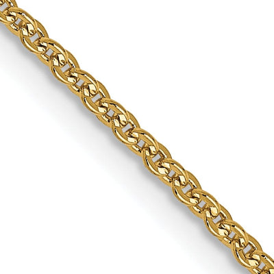 Leslie 14k Yellow Gold 1.4 mm Flat Cable Chain