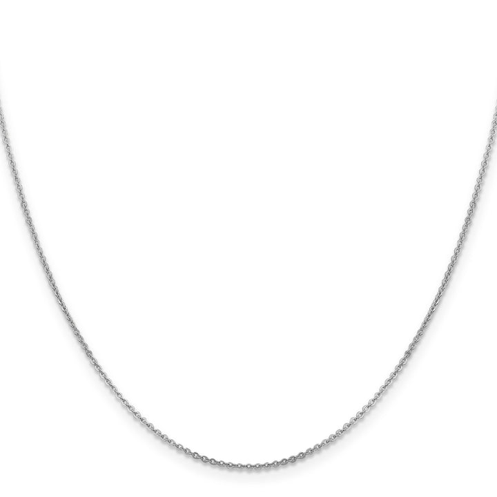 14K White Gold 1.4 mm Flat Cable Chain