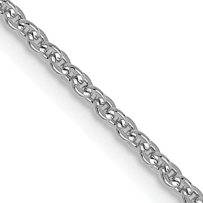 14K White Gold 1.4 mm Flat Cable Chain at $ 320.2 only from Jewelryshopping.com