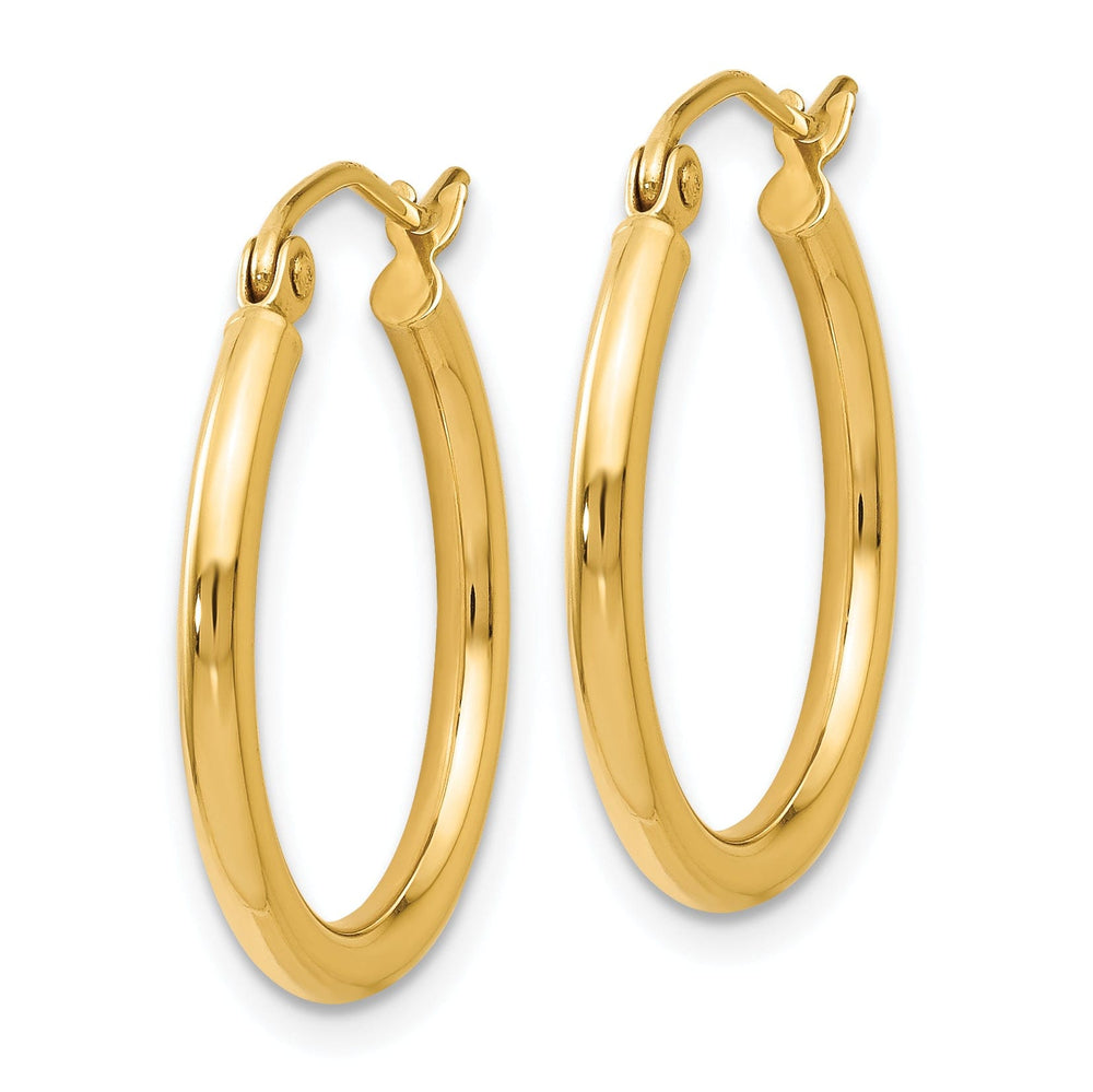 14k Yellow Gold Hoop Earrings