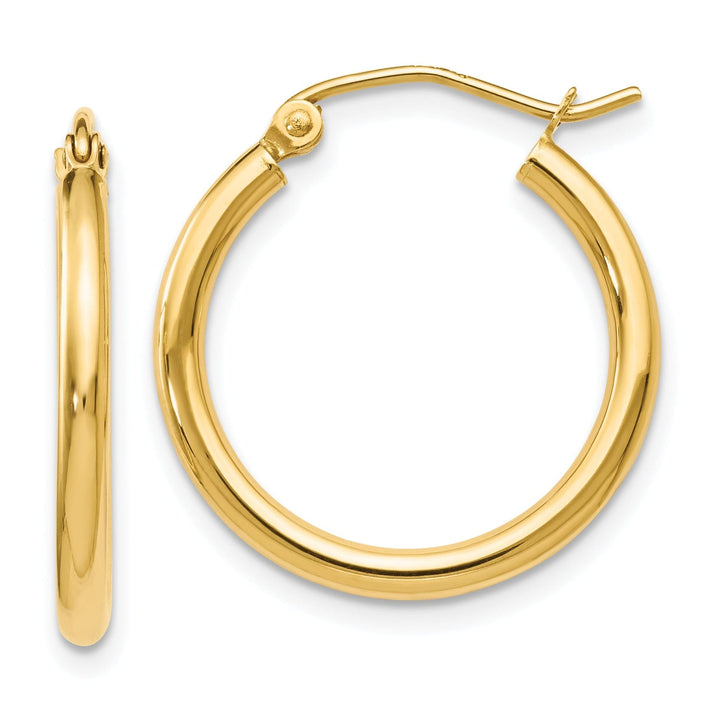 14k Yellow Gold Hoop Earrings