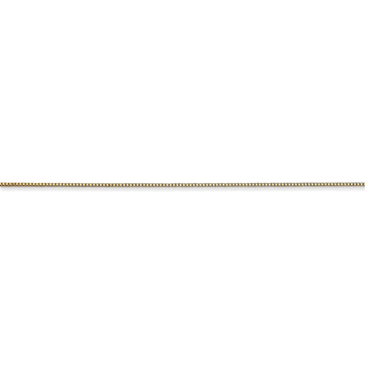 10k Yellow Gold .5 mm wide Baby Box Chain