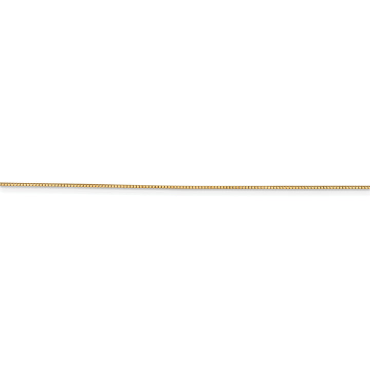 10k Yellow Gold .7 mm Box Chain