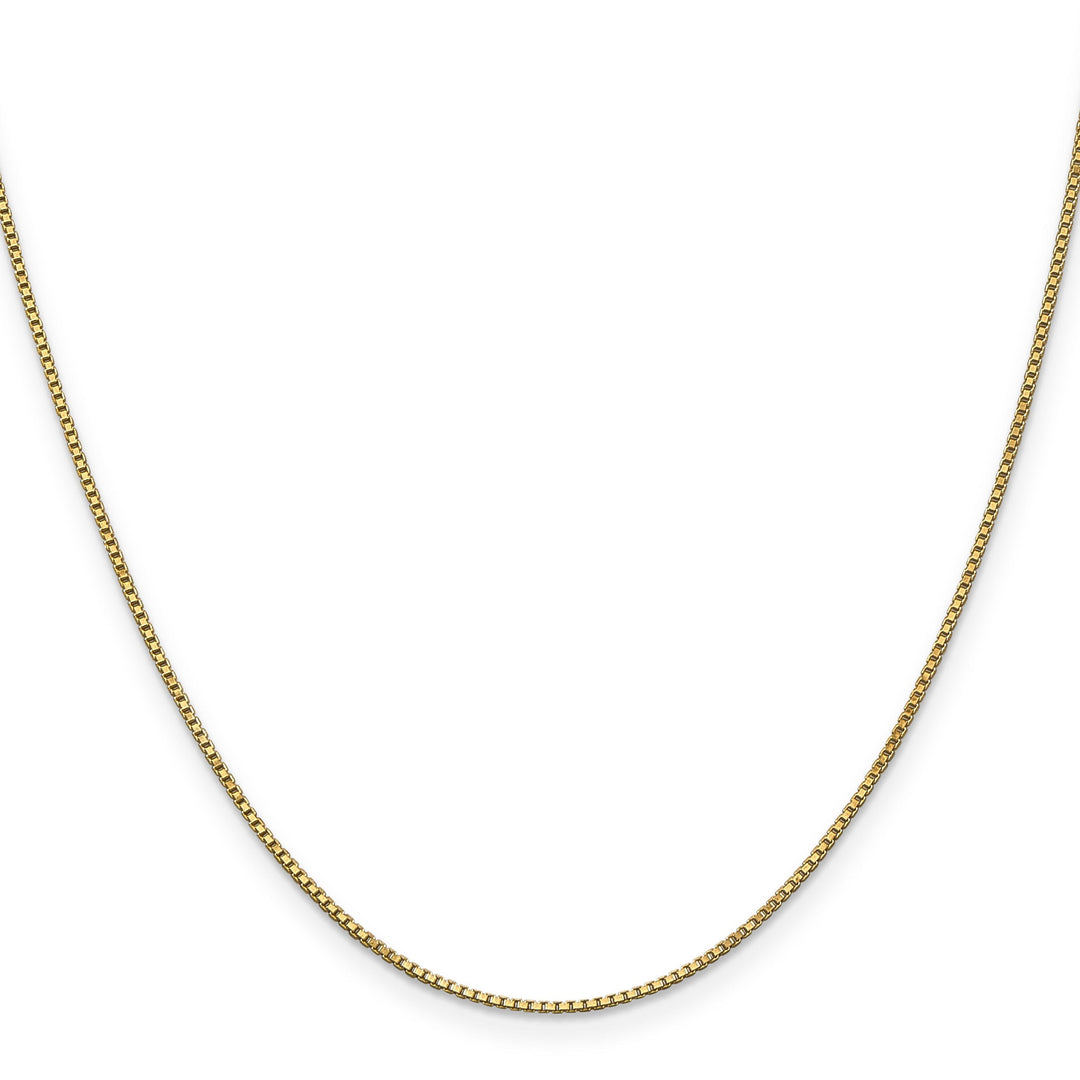 14k Yellow Gold 1mm wide Polished Box Chain