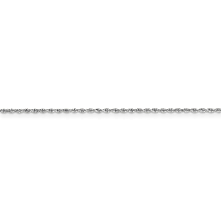 Leslie 10K White Gold 1.2 mm Loose Rope Chain