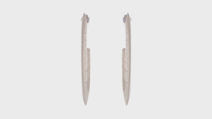 Silver Radiant Essence Rose Gold Earrings