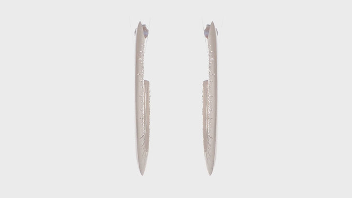Silver Radiant Essence Rose Gold Earrings