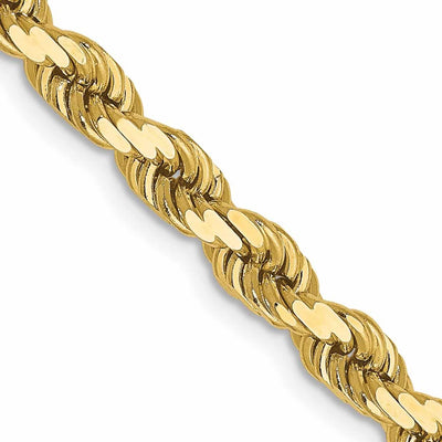10k Yellow Gold 4mm D.C Rope Chain