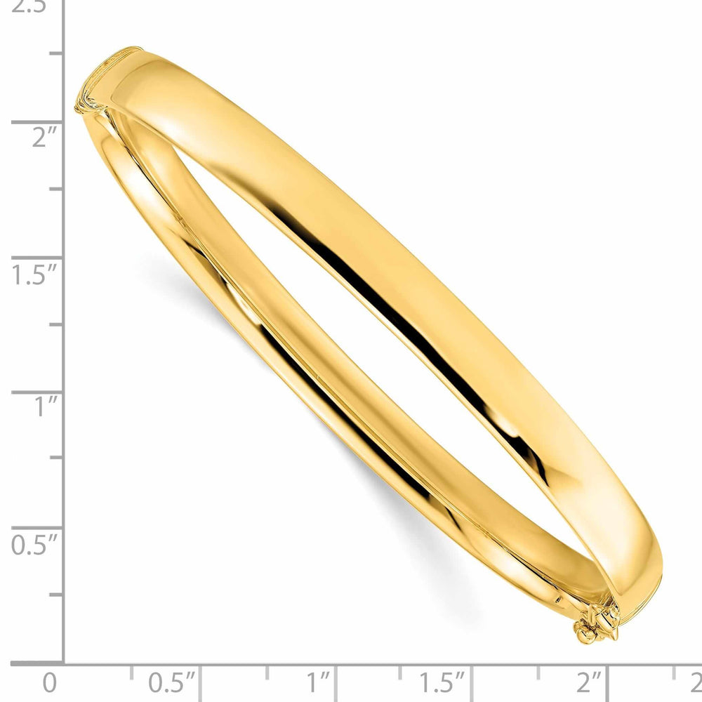 10k Yellow Gold 5.9mm Bangle