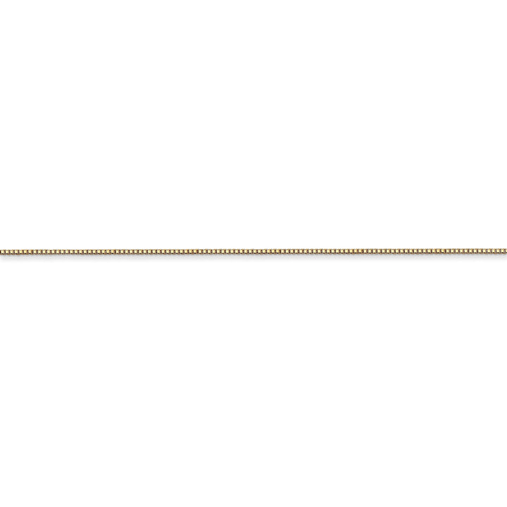 14k Yellow Gold Polished 0.50m Carded Box Chain