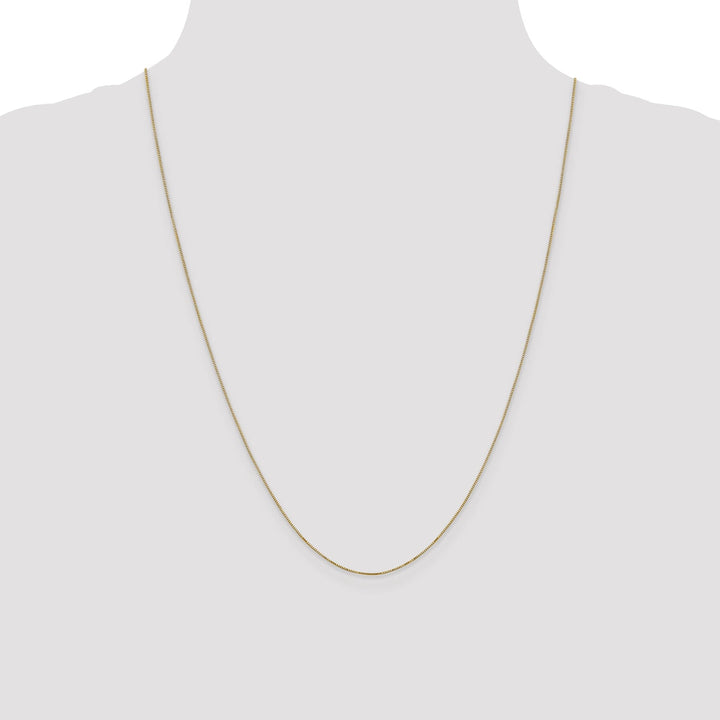 14k Yellow Gold Polished 0.50m Carded Box Chain