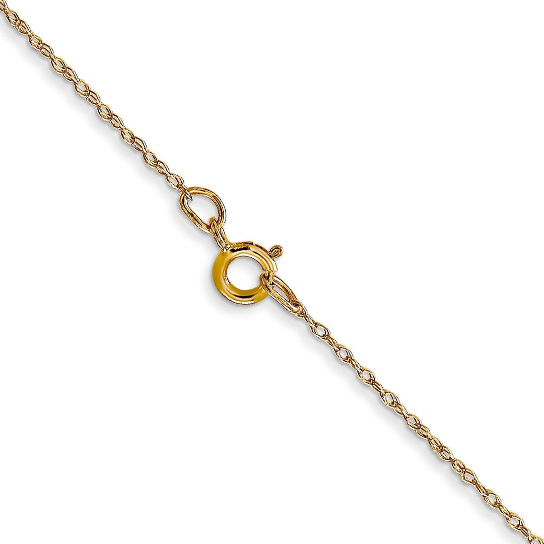 14K Yellow Gold 0.50mm Carded Cable Rope Chain