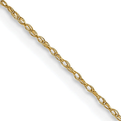 14K Yellow Gold 0.50mm Carded Cable Rope Chain at $ 35.24 only from Jewelryshopping.com