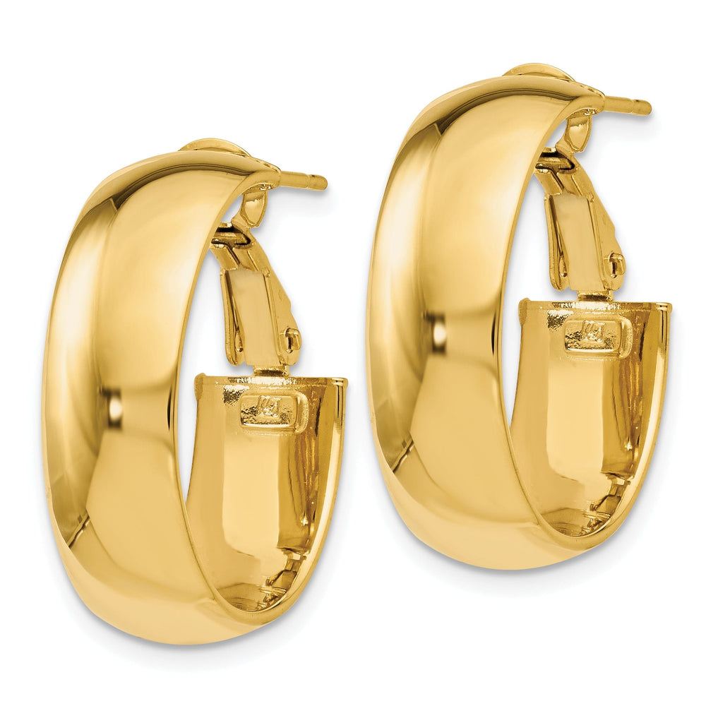 14k Yellow Gold Hoop Earrings