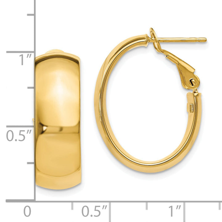 14k Yellow Gold Hoop Earrings