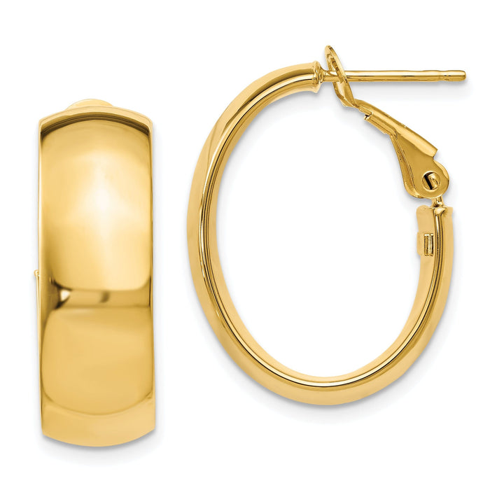 14k Yellow Gold Hoop Earrings