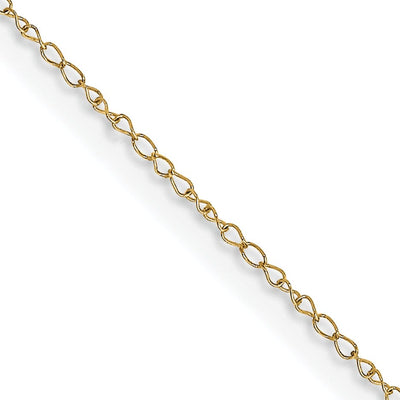 14k Yellow Gold 0.42mm Carded Solid Curb Chain at $ 36.57 only from Jewelryshopping.com