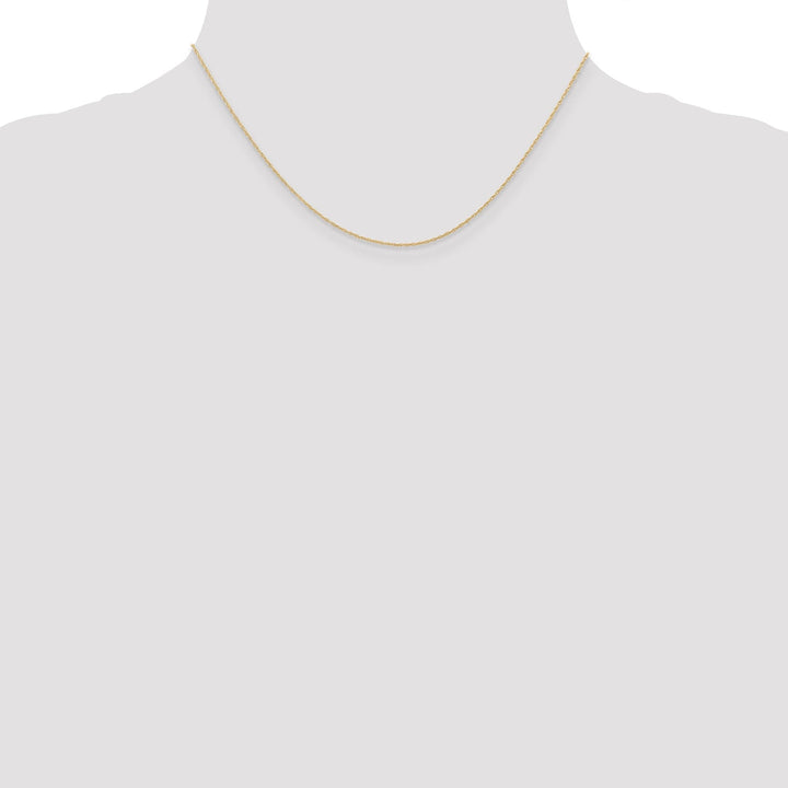 14k Yellow Gold 0.60mm Carded Cable Rope Chain