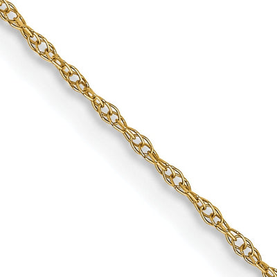 14k Yellow Gold 0.60mm Carded Cable Rope Chain at $ 52.45 only from Jewelryshopping.com