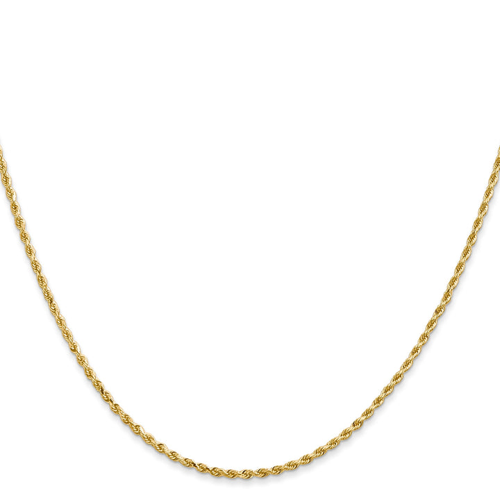 14k Yellow Gold 1.5mm D.C Rope Chain