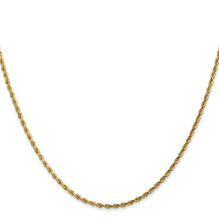 14k Yellow Gold 1.75mm D.C Rope Chain