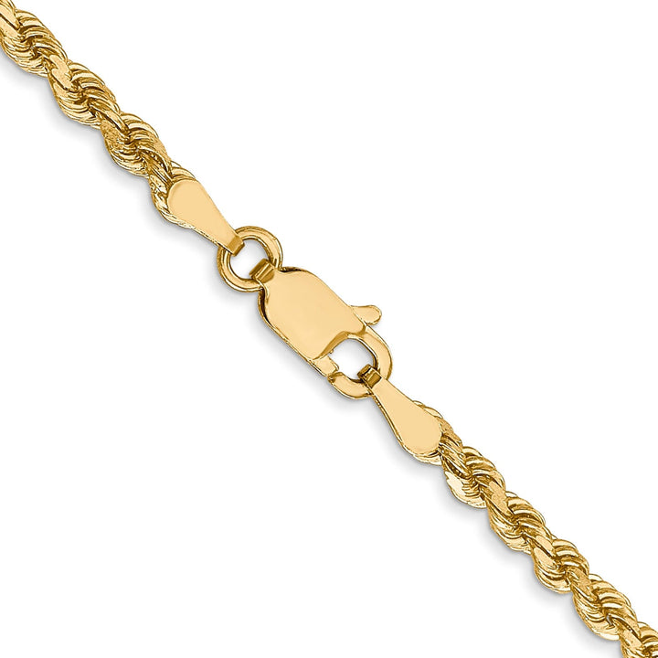 14k Yellow Gold 2.75mm D.C Rope Chain