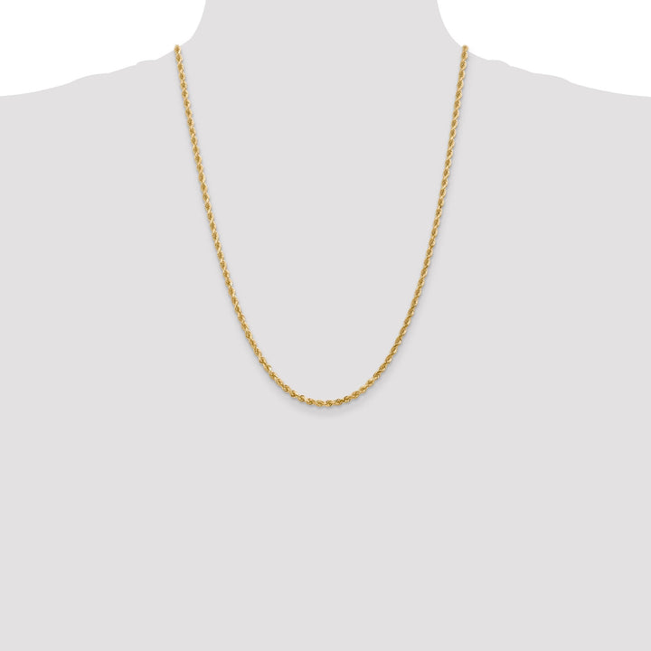 14k Yellow Gold 3.00mm D.C Rope Chain