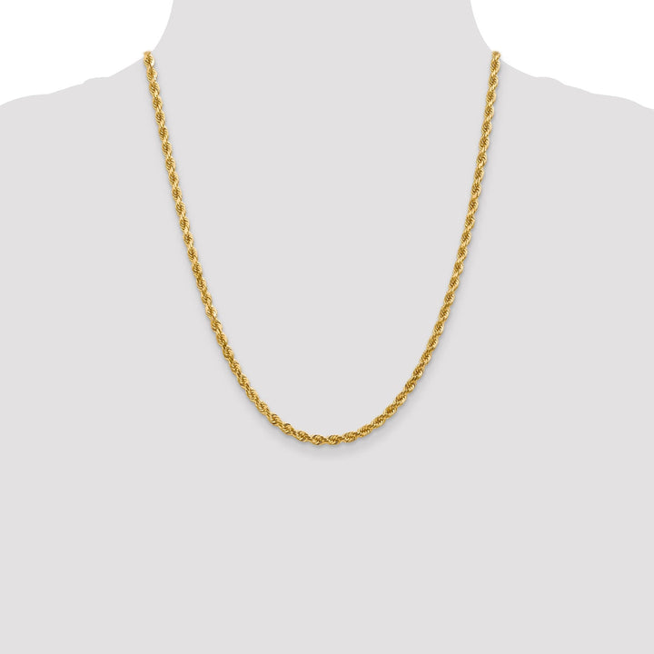 14k Yellow Gold 4.00mm D.C Rope Chain