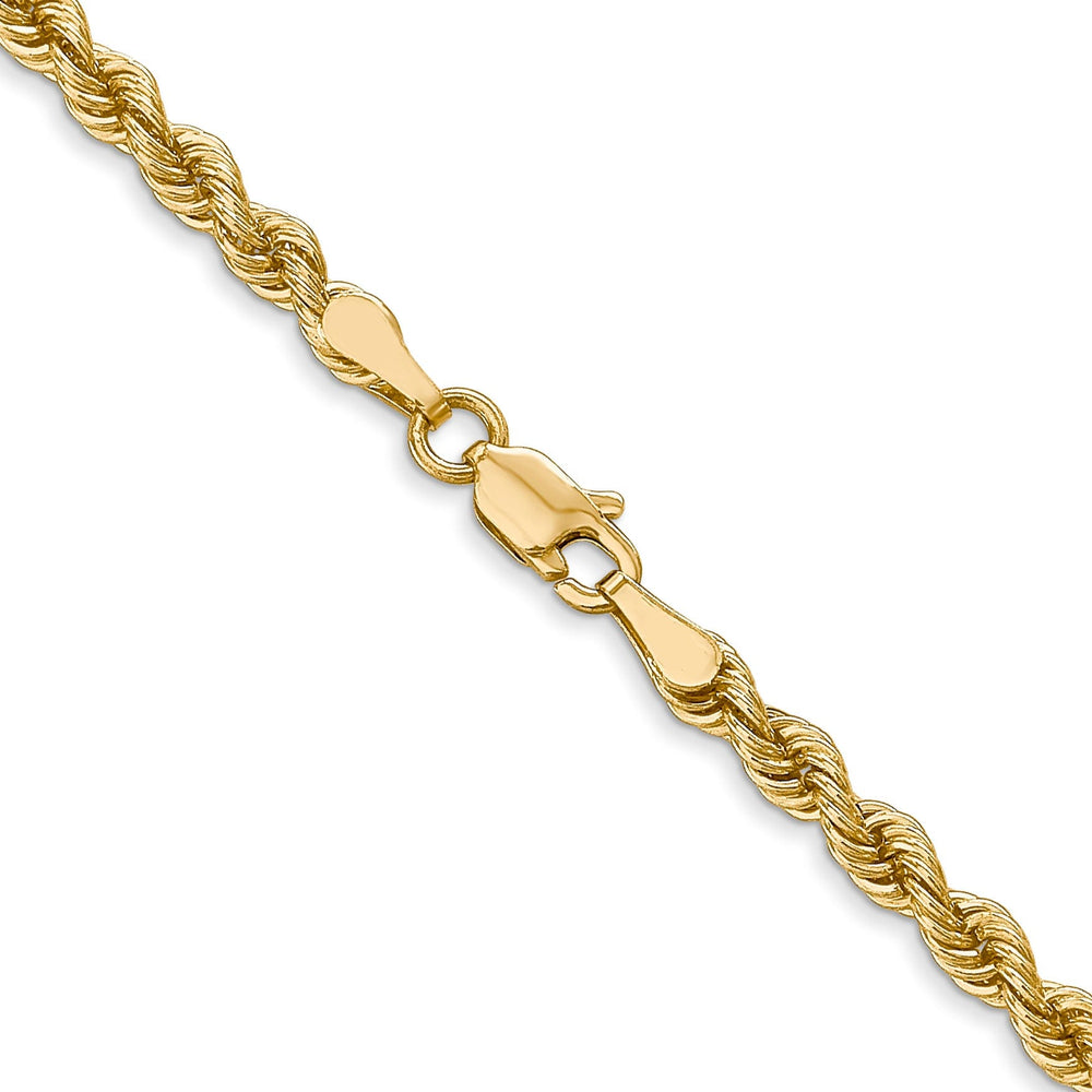 14k Yellow Gold 3.0mm Solid Rope Chain