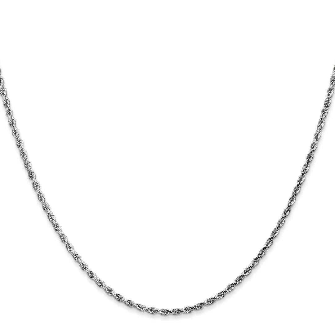 14K White Gold 1.75mm D.C Rope Chain