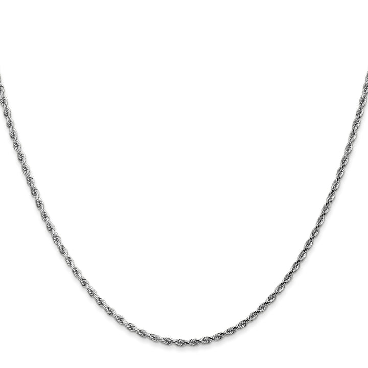 14K White Gold 1.75mm D.C Rope Chain