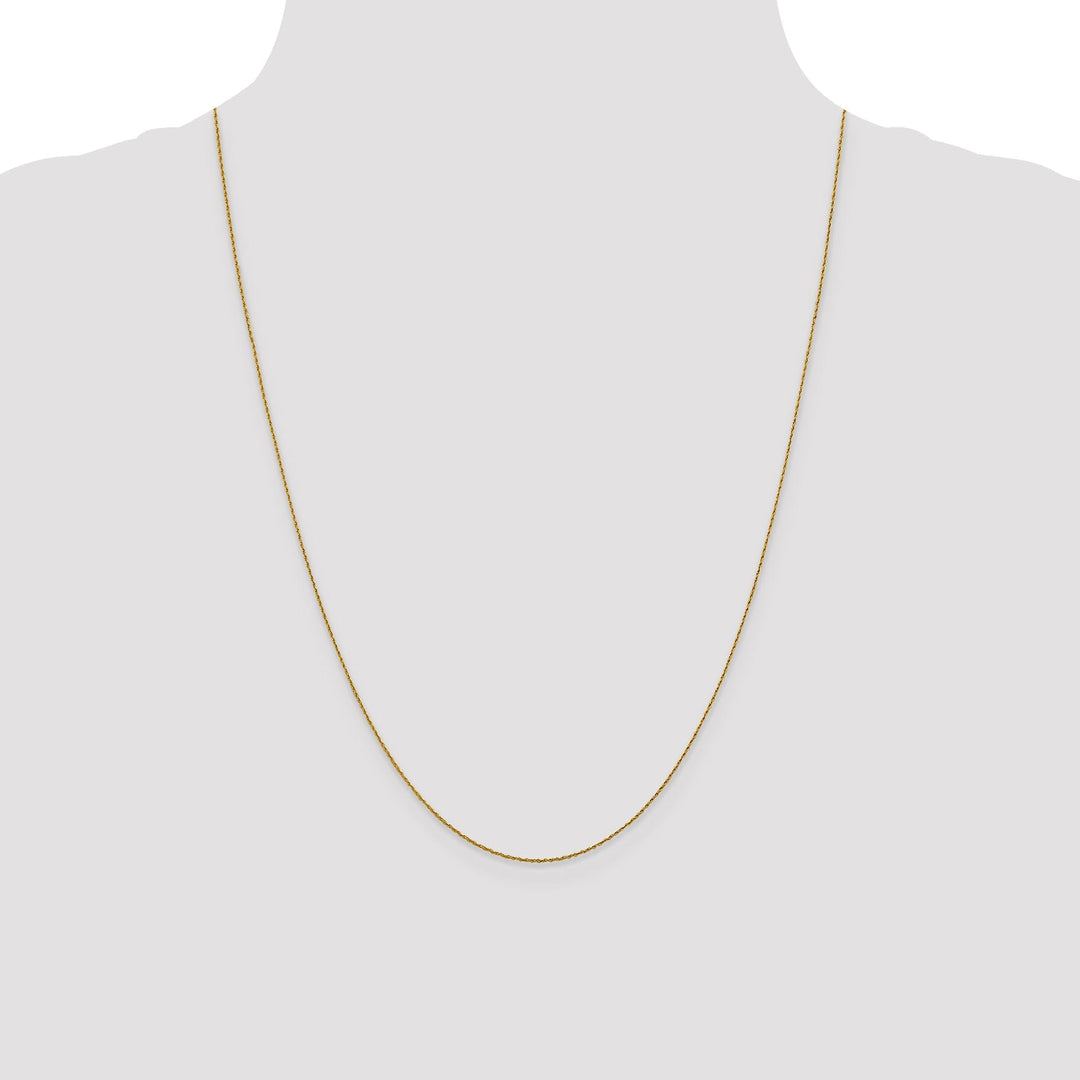 14k Yellow Gold .8 mm Pendant Rope