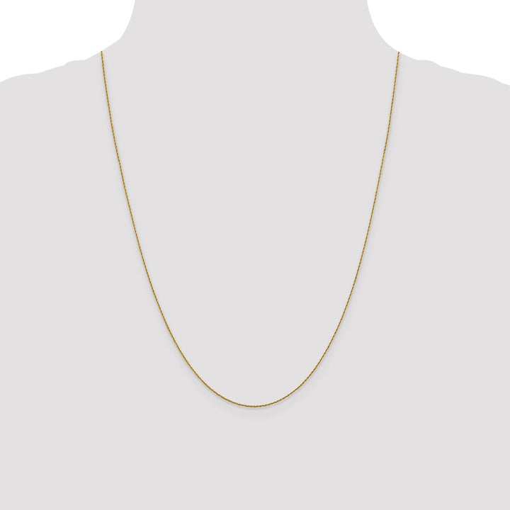 14k Yellow Gold .8 mm Pendant Rope