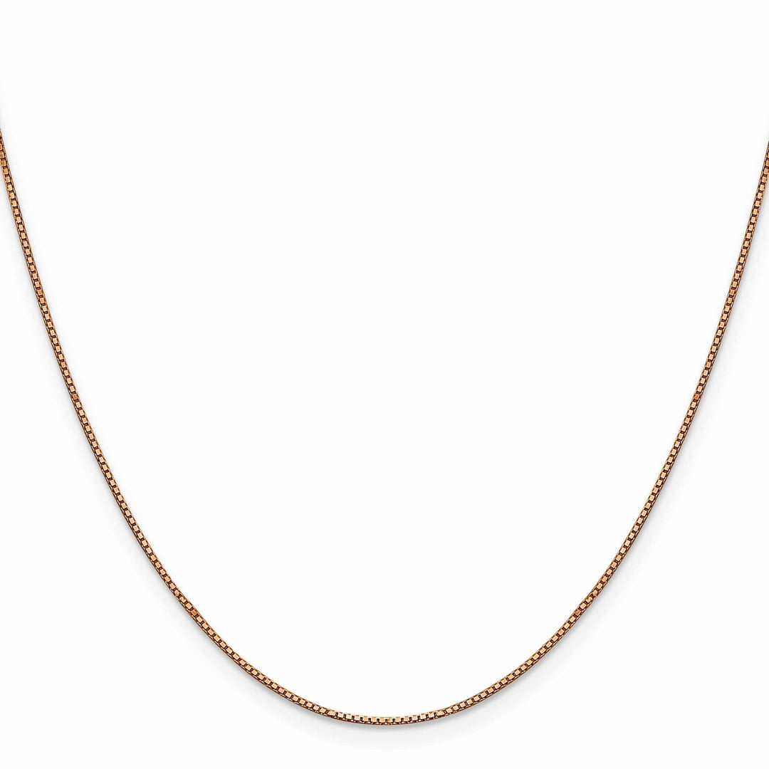 14K Rose Gold .8 mm Box Chain