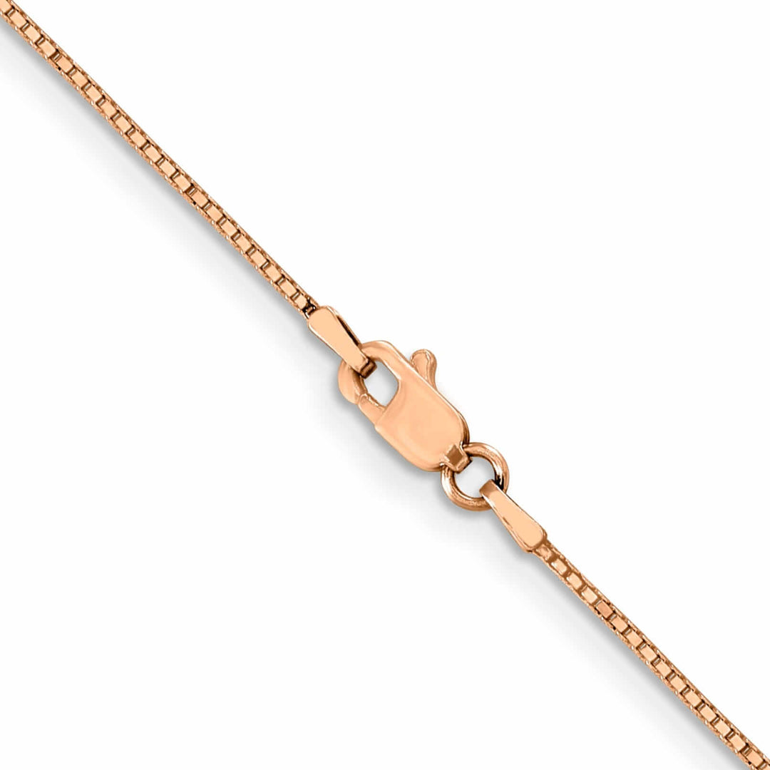 14K Rose Gold .8 mm Box Chain