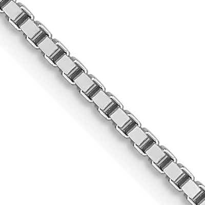 14K White Gold 1.2 mm Box Chain at $ 573.02 only from Jewelryshopping.com
