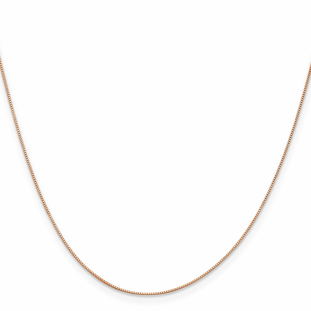 14K Rose Gold .5 mm Baby Box Chain