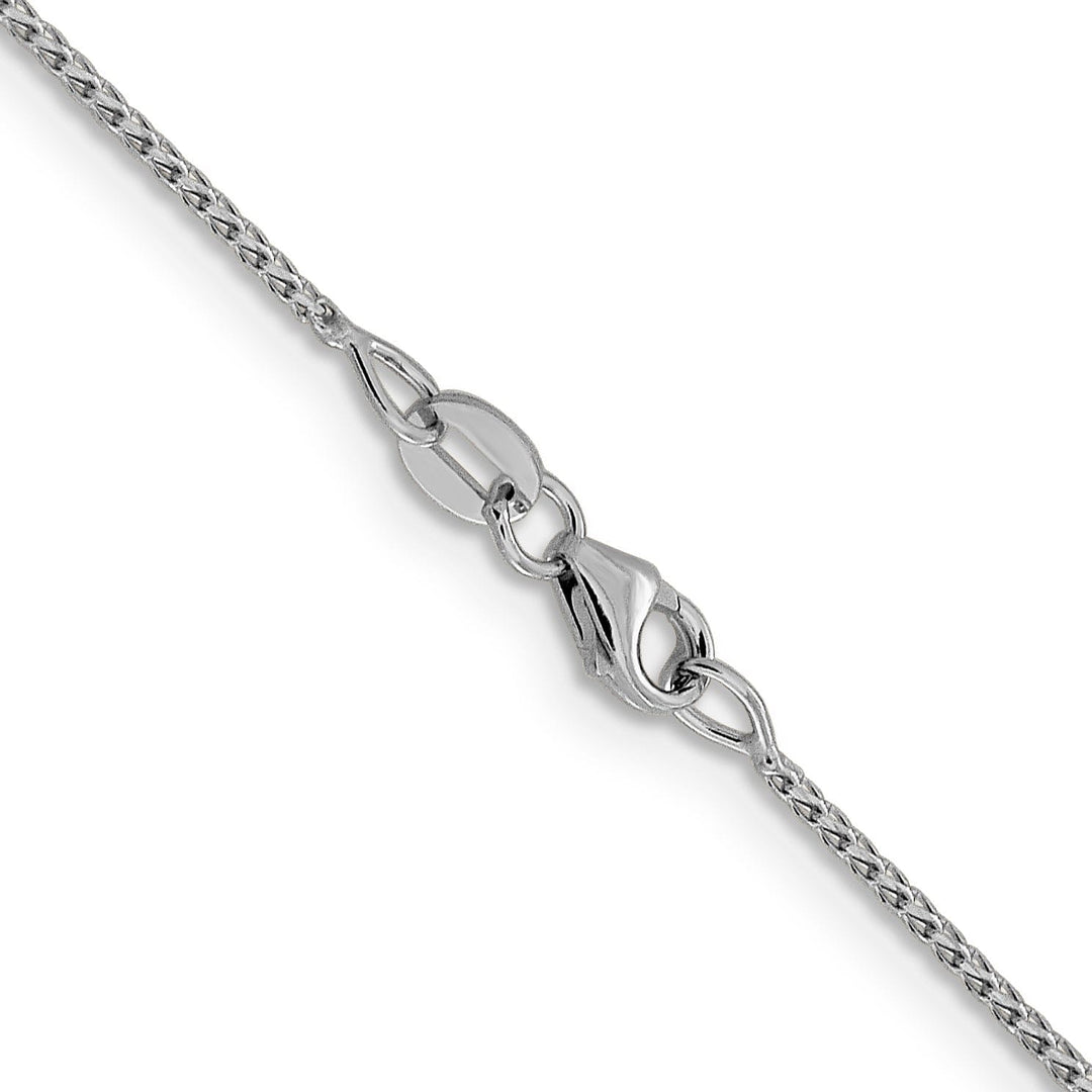 14K White Gold .95 mm D.C Open Franco Chain