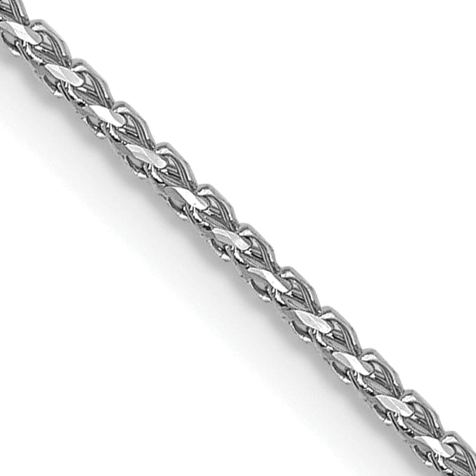 14K White Gold .95 mm D.C Open Franco Chain