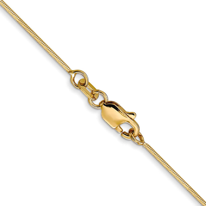 14k Yellow Gold .8 mm D.C Octagonal Snake Chain