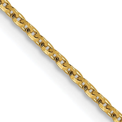 14k Yellow Gold 1.15 m DC Oval Cable Link Chain