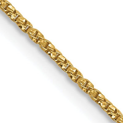 14k Yellow Gold .9 mm D.C Twisted Box Chain at $ 200.96 only from Jewelryshopping.com