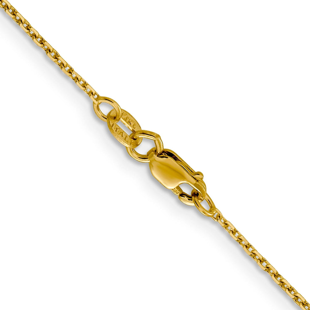 14k Yellow Gold 1.25 mm D.C Rolo Chain