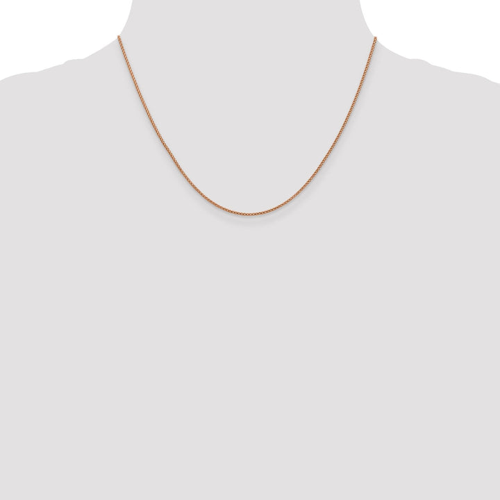 14K Rose Gold .95 mm D.C Open Franco Chain