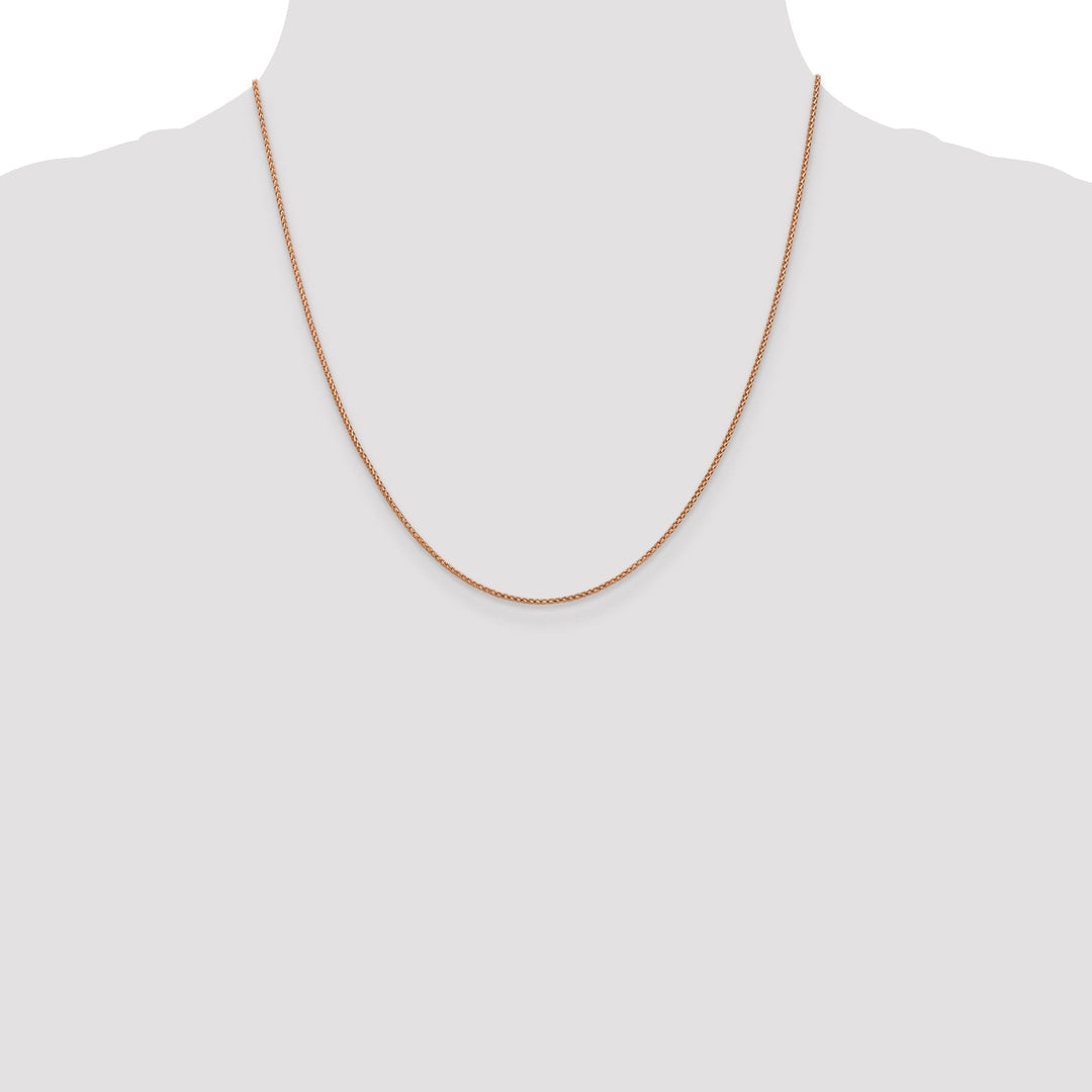 14K Rose Gold .95 mm D.C Open Franco Chain