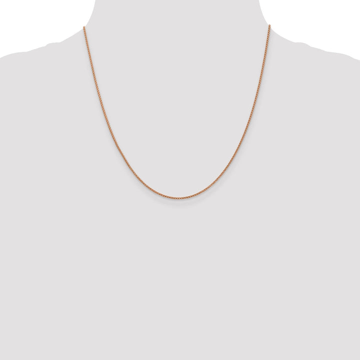 14K Rose Gold .95 mm D.C Open Franco Chain