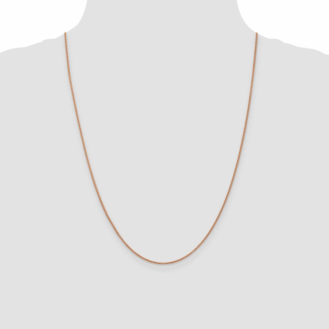 14K Rose Gold .95 mm D.C Open Franco Chain