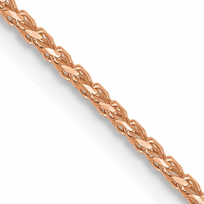 14K Rose Gold .95 mm D.C Open Franco Chain