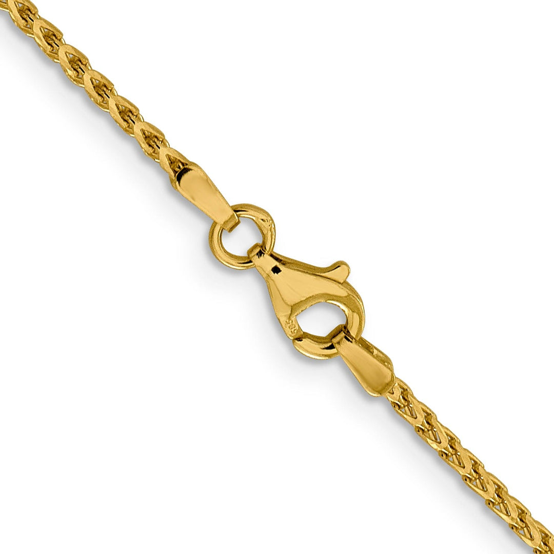 14k Yellow Gold 1.6 mm D.C Open Franco Chain